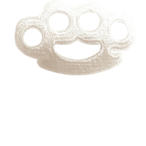 2 Brass Knuckles Punk Patch Set NWOT - Picture 2 of 4